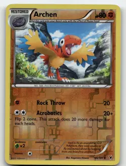 ARCHEN 66/101 UNCOMMON REVERSE HOLO NOBLE VICTORIES POKEMON MODERATELY PLAYED - Image 1