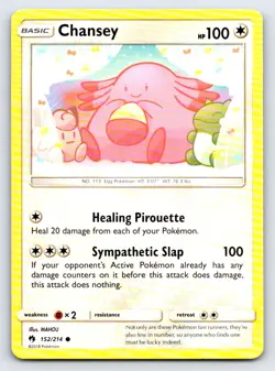 Chansey 152/214 Common Lost Thunder Pokemon Near Mint - Image 1