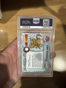 2000 TOPPS CHROME POKEMON T.V. #64 KADABRA PSA 10 - Image 2