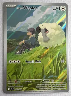 Pokemon TCG Pokemon Hop's Wooloo 170/159 Journey Together Card NM - Image 1