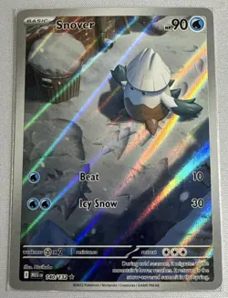 Pokemon TCG Snover Illustration Rare 140/132 Me01: Mega Evolution NM - Image 1