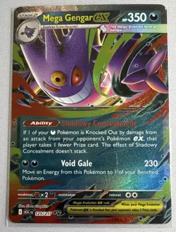 Pokemon TCG Mega Gengar ex ME: Ascended Heroes 125/217 NM - Image 1