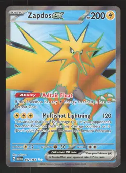 Zapdos ex 192/165 Pokemon TCG SV: Scarlet & Violet 151 VLP - Image 1