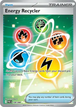x1 Energy Recycler - 108/088 - Ultra Rare Pokemon ME03 Perfect Order M/NM - Image 1