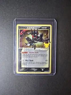 Pokemon Greninja Black Star Promo SWSH144 Celebration Gold Star Holo - Image 1