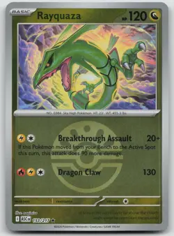 Rayquaza (Friend Ball) 153/217 Rare Ascended Heroes Pokemon Reverse Holo NM - Image 1