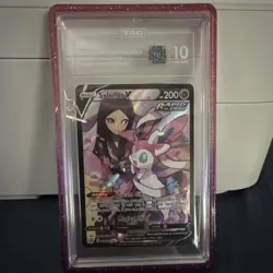TAG 10 Sylveon V TG14/TG30 Brilliant Stars Trainer Gallery Holo Rapid Strike - Image 1