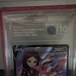 TAG 10 Sylveon V TG14/TG30 Brilliant Stars Trainer Gallery Holo Rapid Strike - Image 3