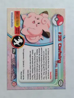 Clefairy #35 Pokemon Topps TV Animation Edition Black Label - Image 2