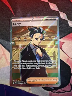 Larry 235/182 Full Art Trainer Paradox Rift Ultra Rare Pokemon TCG - Image 1