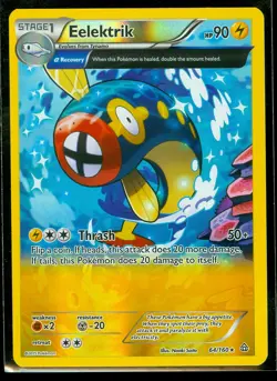Pokemon EELEKTRIK 64/160 - XY Primal Clash RARE Rev Holo - MINT - Image 1