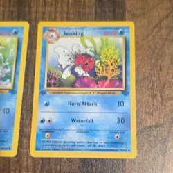 Pokemon TCG Base Set Vintage Lot - Goldeen 53/64 & Seaking 46/64 1st edition - Image 3