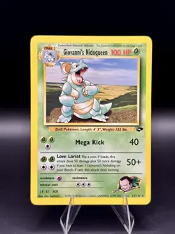 Giovanni's Nidoqueen - 23/132 Gym Challenge - Pokemon TCG - 2000 - Image 1