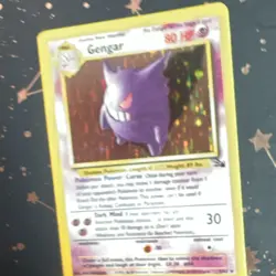 Pokemon TCG Gengar Fossil 5/62 Holo Rare 80 HP 1999 Wizards Unlimited - Image 2