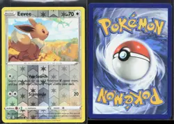 EEVEE 125/203 C EVOLVING SKIES POKEMON REVERSE HOLO NM/M - Image 1