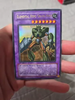 Yugioh Elemental Hero Grand Neos STON-EN035 Ultra Rare 1st Edition LP - Image 1
