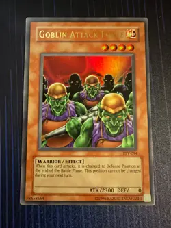 Yu-Gi-Oh! Goblin Attack Force Fire Symbol Misprint Unlimited PSV 094 LP - Image 1