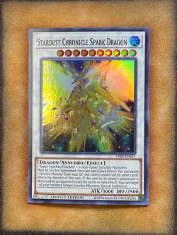 Yugioh Stardust Chroincle Spark Dragon CIBR-ENSE1 Super Rare Limited Edition LP - Image 1