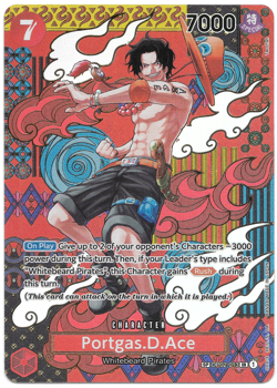 One Piece TCG Portgas D Ace SP Alt Art OP02-013 Two Legends OP08 Near Mint NM - Image 1
