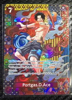 One Piece TCG Portgas D Ace SP Alt Art OP02-013 Two Legends OP08 Near Mint NM - Image 3