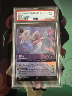 Elsa Enchanted Spirit of Winter - 207/204 - Disney Lorcana - PSA 9 - Image 1