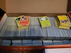 1000 Pokemon Card Bulk Lot Common/Uncommon plus 20 holos 3 vmax rare cards - Image 1