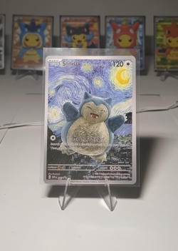SNORLAX IN THE STARRY NIGHT | PROMO 85 |🔥CUSTOM CARD🔥| FAN ART | GOOD GIFT! 4521329346045 - Image 1