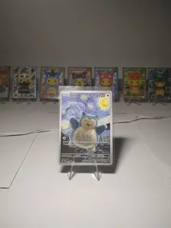 SNORLAX IN THE STARRY NIGHT | PROMO 85 |🔥CUSTOM CARD🔥| FAN ART | GOOD GIFT! 4521329346045 - Image 2