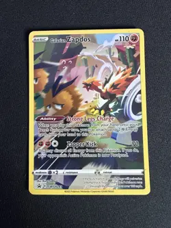 Galarian Zapdos SWSH283 Black Star Promo Holo Full Art Pokemon Card NM - Image 1