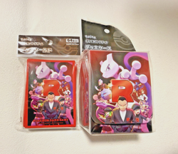 Pokemon Team Rocket Mewtwo Sleeves Deck Box Set Japan Limited Rare Pokemon Cards - Image 1