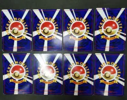 Pokemon card GYM Set LOT 60 Old Back Japanese Pikachu Meowth Machop Magikarp etc - Image 4