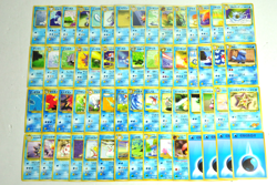 Pokemon card LOT 60 Type Water Old Back Japanese Magikarp Psyduck Squirtle etc.. - Image 1