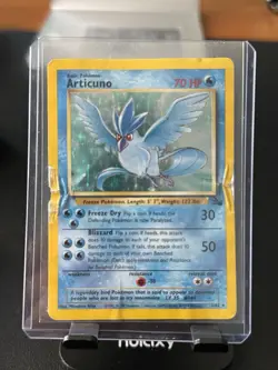 Pokemon TCG Articuno Holo Rare Card 2/62 DAMAGED - Image 1