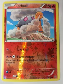 Torkoal 16/106 XY Flashfire Reverse Pokemon Holo Foil Nice! - Image 1