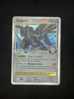 Pokemon TCG Dialga G LV.X Ultra Rare Holo Card 122/127 Platinum - Image 1