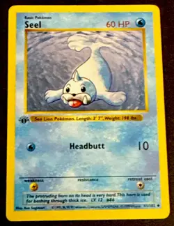 Pokemon Cards 1st Edition Shadowless Seel 41/102 Base Set NM - Image 1