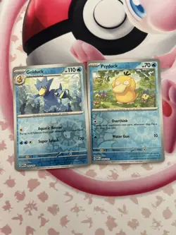 Golduck & Psyduck 055 & 054/165 Holo Scarlet and Violet 151 Pokemon TCG 🔥 151 - Image 1