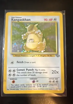 Pokemon TCG Kangaskhan Jungle 5/64 Holo Unlimited Holo Rare - Image 1