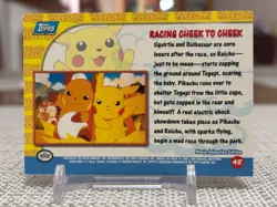 1999 Pokemon First Movie #48 Pikachu's Vacation (Cheek to Cheek) Foil Blue LP - Image 2