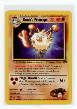 Pokemon Gym Challenge #035/132 Brock's Primeape - Image 1