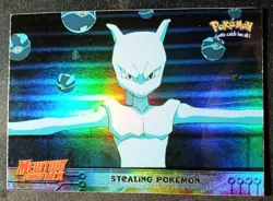 1999 Topps Pokemon The First Movie Rainbow Foil First Print Blue Logo #27 Rare - Image 1
