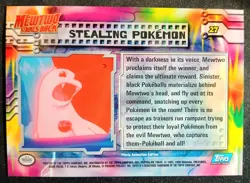1999 Topps Pokemon The First Movie Rainbow Foil First Print Blue Logo #27 Rare - Image 2