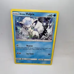 Alolan Vulpix 21/145 Common Guardians Rising Pokemon Moderately Played - Image 1