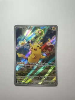 Pokemon Card TCG - Pikachu 027 Scarlet & Violet Black Star Promo Near Mint - Image 1