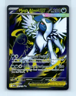 Pokemon tcg ME01: Mega Evolution Mega Absol ex Near Mint or Better - Image 1