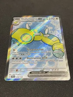 Pokemon Dudunsparce ex 178/159 SV09 Journey Together Full Art Ultra Rare Holo - Image 3