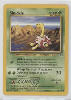 Shuckle Pokemon Neo Genesis #72 2000 - Image 1