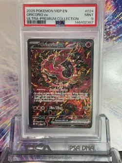 2025 Pokemon MEP EN-ME Black Star Promo Oricorio Ex #024 🔥PSA 9🔥 - Image 1