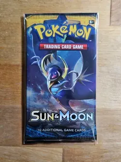 Pokemon TCG Sun & Moon Base Set Booster Pack, 12 - Image 1