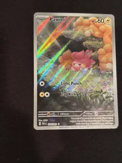 2024 Pawmi 226/91 Pokemon TCG S&V Paldean Fates Illustration Rare Holo - Image 2